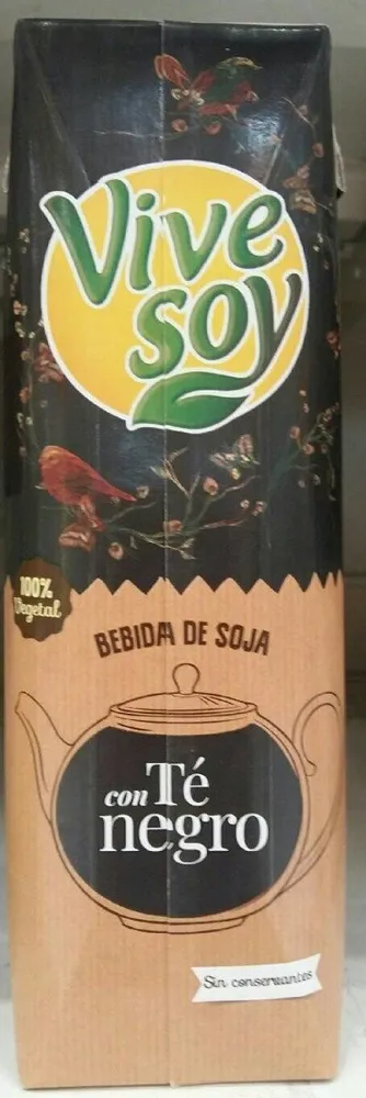 Bebida de soja con té negro