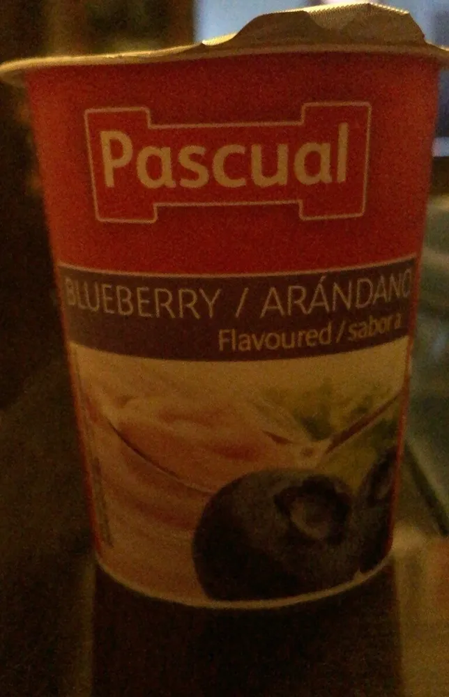 Yogur sabor arándano