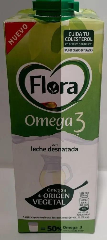 Omega 3 con leche desnatada