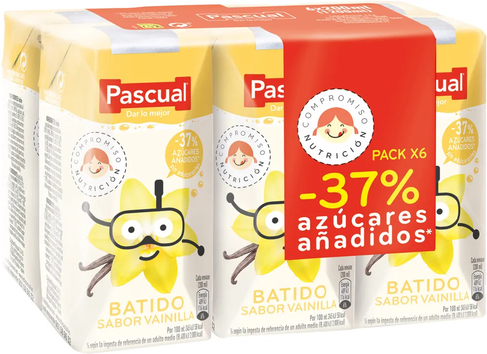 Batido sabor vainilla