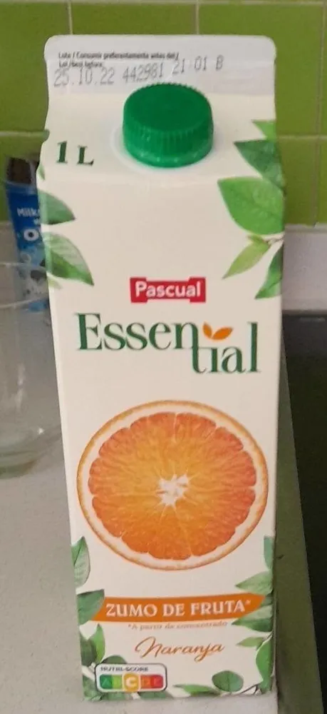 Zumo naranja a partir de concentrado