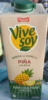 Bebida de zumo de piña y soja