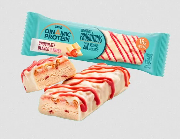 Dinamic Protein con Chocolate Blanco y Fresa