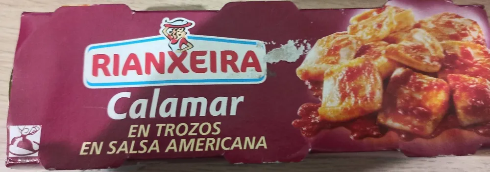 Calamar en trozos en salsa americana