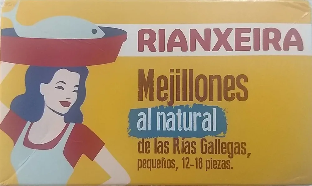 Mejillones al natural de las Rías Gallegas 12-18