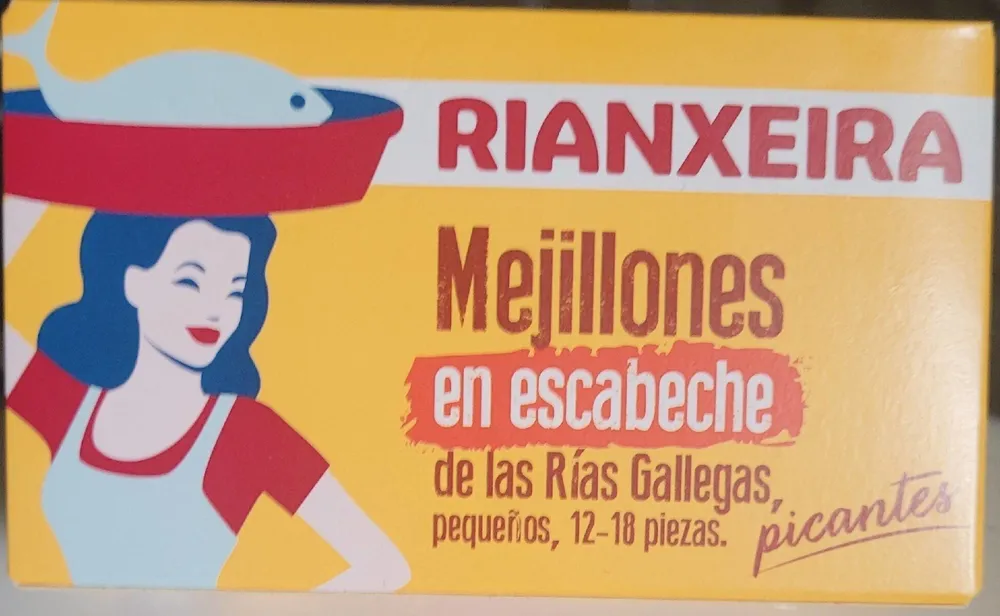 Mejillones en escabeche picantes