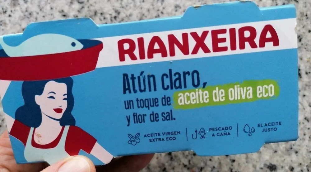 Atún claro un toque de aceite de oliva eco y flor de sal