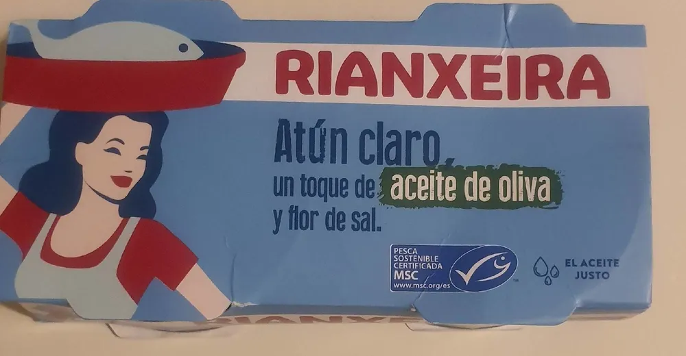 Atun claro aceite oliva y flor de sal
