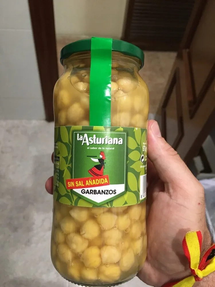 Garbanzos sin sal añadida