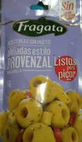 Aceitunas sin hueso aliñadas estilo provenzal