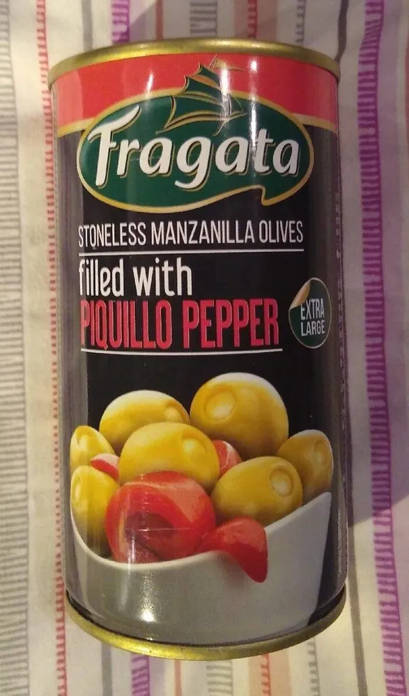 Manzanilla olives filled with piquillo peppers