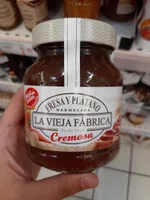 Cremosa mermelada de fresa y plátano