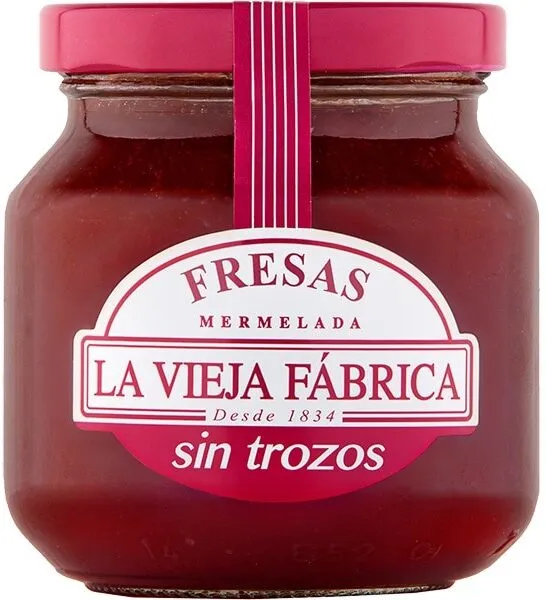 Mermelada de fresas sin trozos