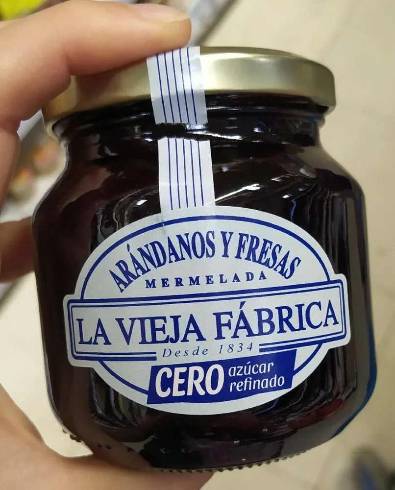 Mermelada de arándanos y fresas cero azúcar