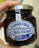 Mermelada de arándanos y fresas cero azúcar