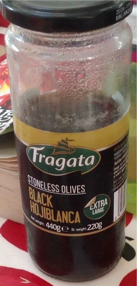 Stoneless olives