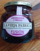 Mermelada fusión de arándanos y fresas