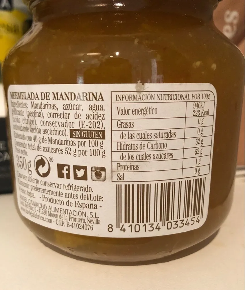 Mermelada de mandarina