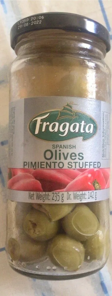 Aceitunas rellenas de pimiento