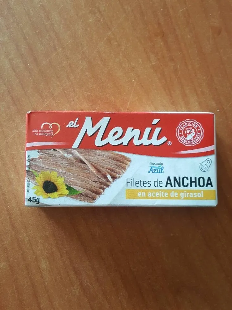 Filetes de anchoa en aceite de girasol