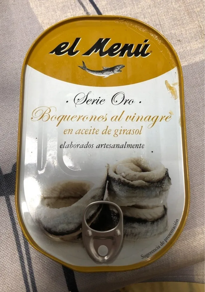 Boquerones al vinagre en aceite de girasol