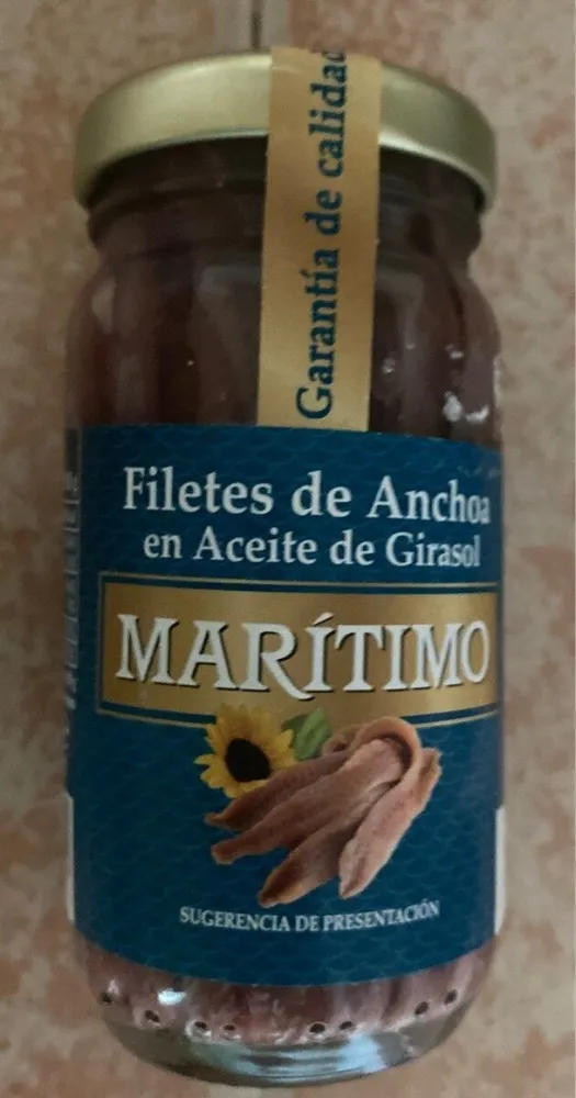 Filetes de anchoa en aceite de girasol