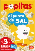 Sabor natural con sal palomitas