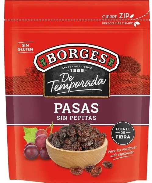 Pasas sin pepitas