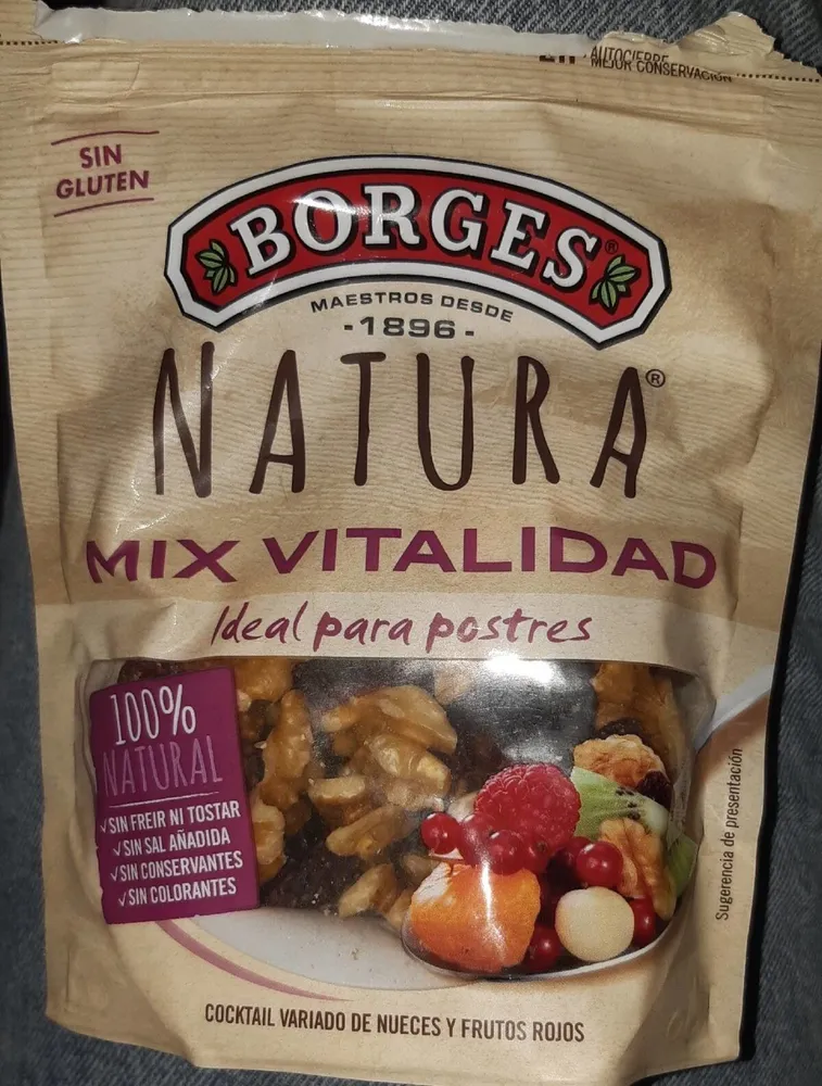Natura cóctel de nueces y frutos rojos envase 120 g