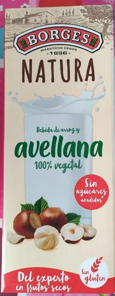 Bebida vegetal Avellana