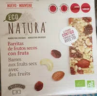 Eco Natura barritas de frutos secos con fruta