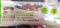 Barritas de frutos secos con almendras