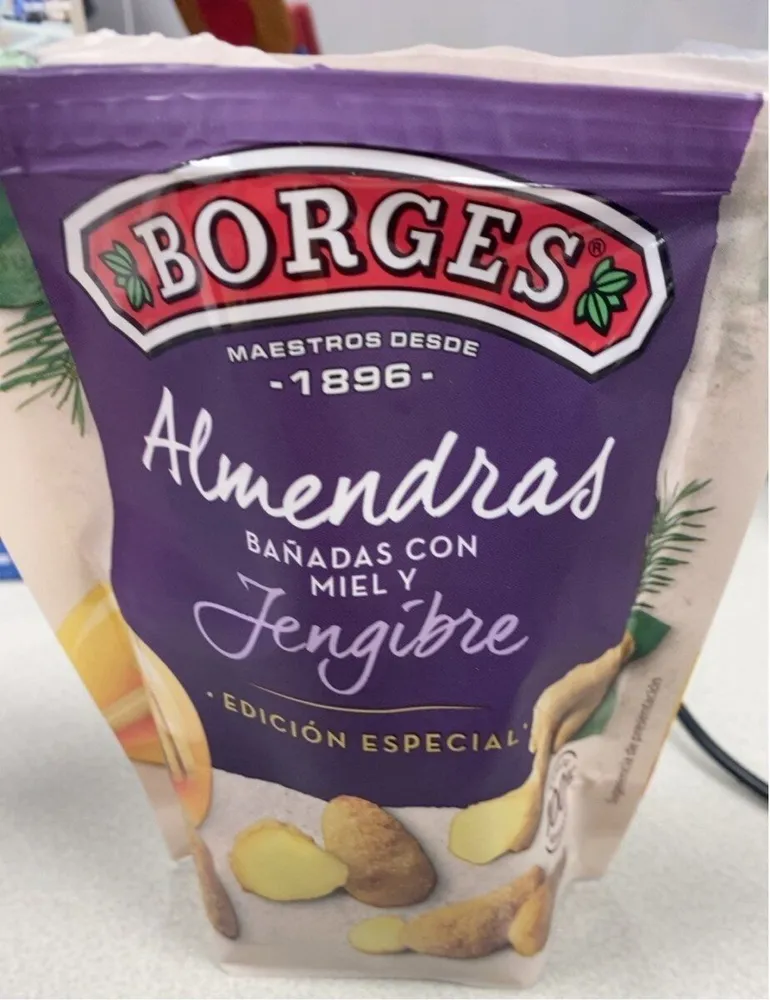 Almendra miel y jengibre