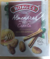 Almendras bañadas con miel y canela