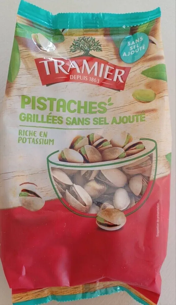 Pistaches grillées sans sel ajouté