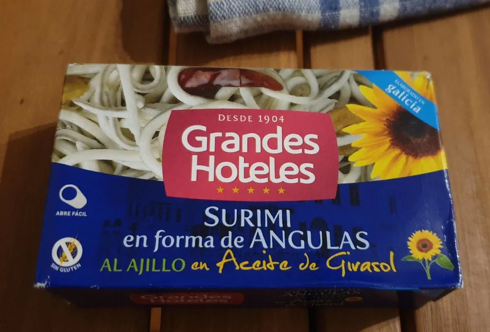 Surimi en forma de Angulas