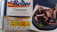 Calamar à la sauce à l'encre