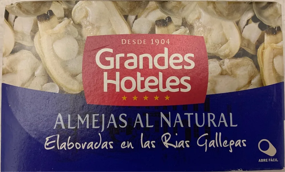 Almejas al natural