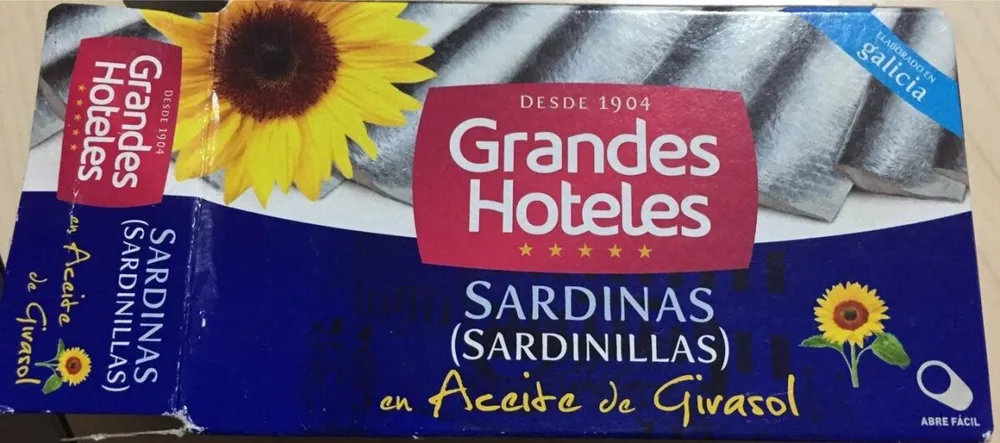 Sardinas (sardinillas) en aceite de girasol