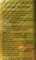 Turron Alicante Etiquette Noire