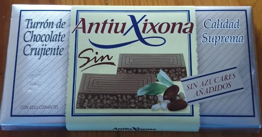 Turrón de chocolate crujiente