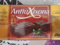 Turrón ron con pasas al chocolate