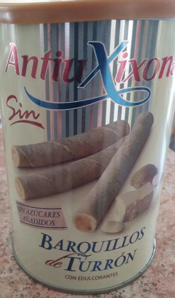 Barquillos turrón