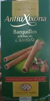Barquillos de chocolate