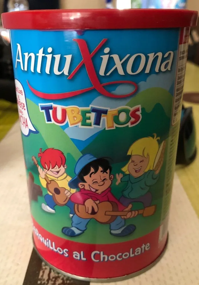 Tubettos barquillos al chocolate