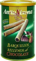 Antiu Xixona Barquillo relleno de chocolate