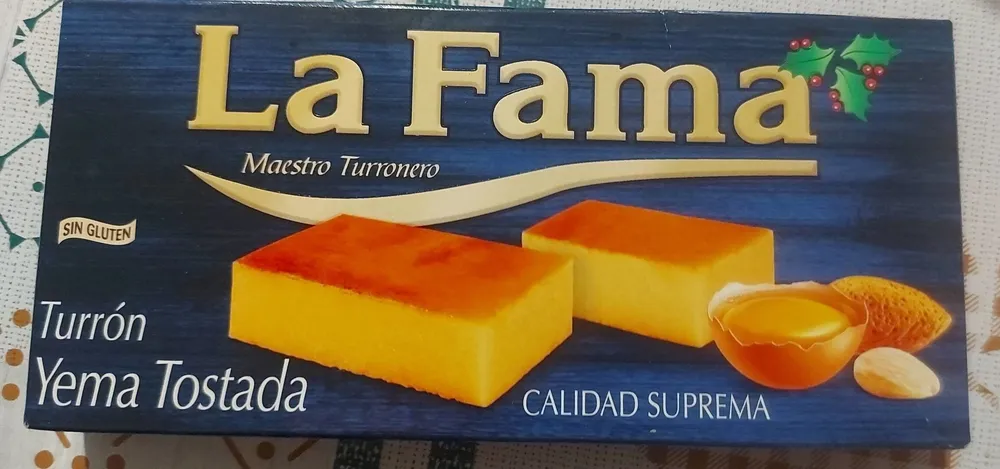 Turrón Yema Tostada