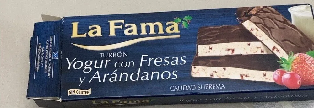 Yogur con Fresas y Arándanos