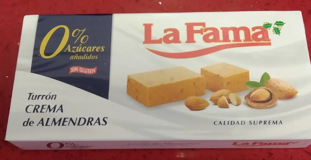 Turrón crema de almendras