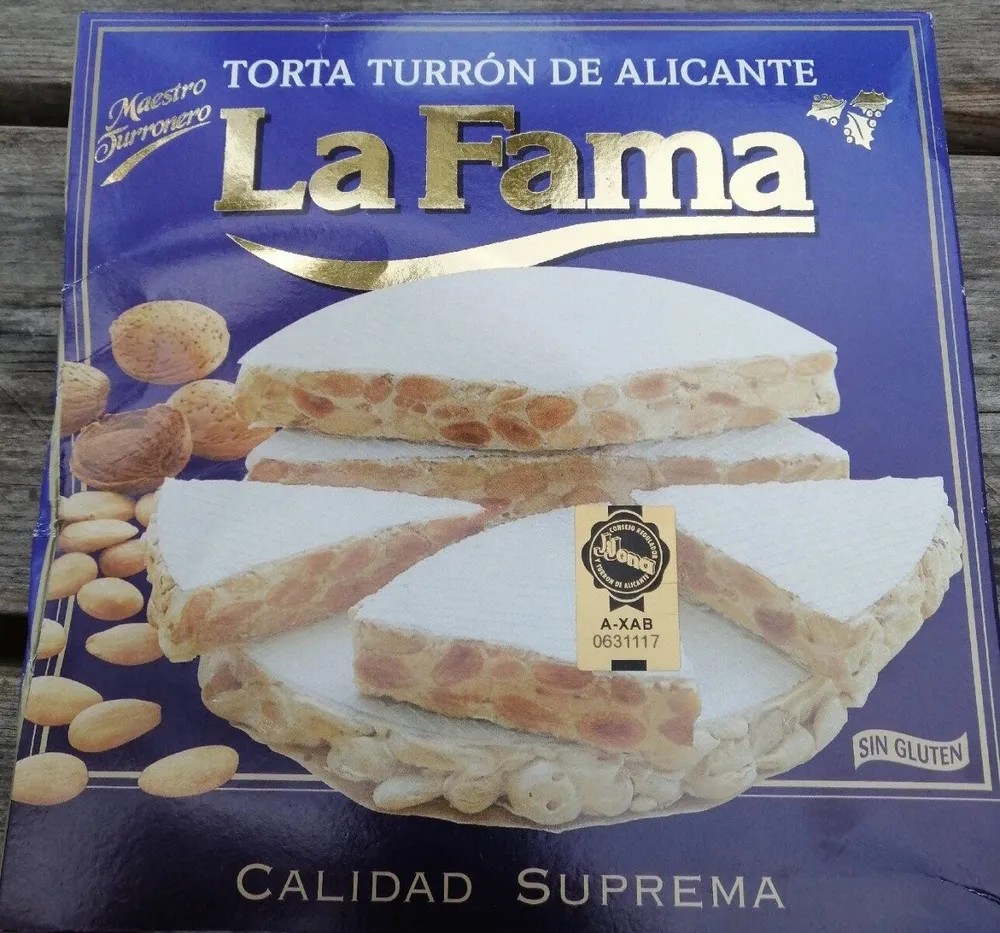 Torta turrón de Alicante